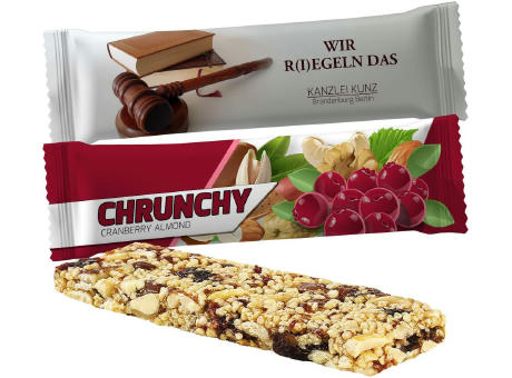 Knusperriegel Cranberry-Mandel, ca. 25g, Flowpack