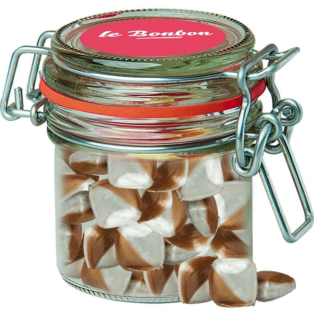Minz-Ecken Bonbons, ca. 60g, Bonbonglas Mini