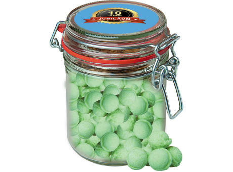 Waldmeister-Brause Bonbons, ca. 200g, Bonbonglas Maxi