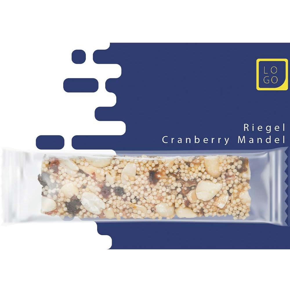 Knusperriegel Cranberry-Mandel, ca. 25g, Werbekarte