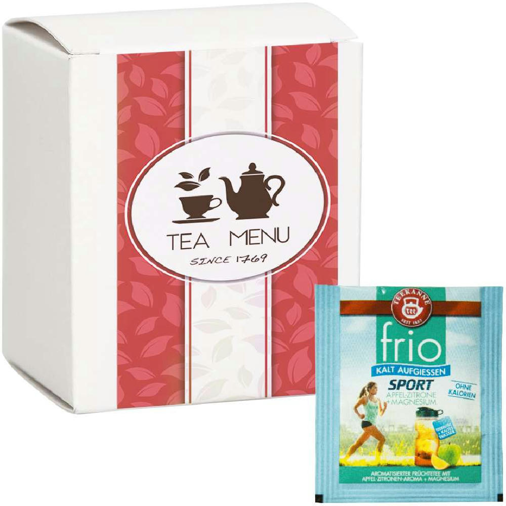 Beuteltee Sport, Apfel-Zitrone + Magnesium (Kalt-Aufguss), 10 Stück, 25g, Faltschachtel