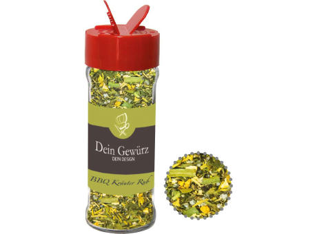 Gewürzmischung BBQ Kräuter Rub, ca. 30g, Glas mit Streuaufsatz