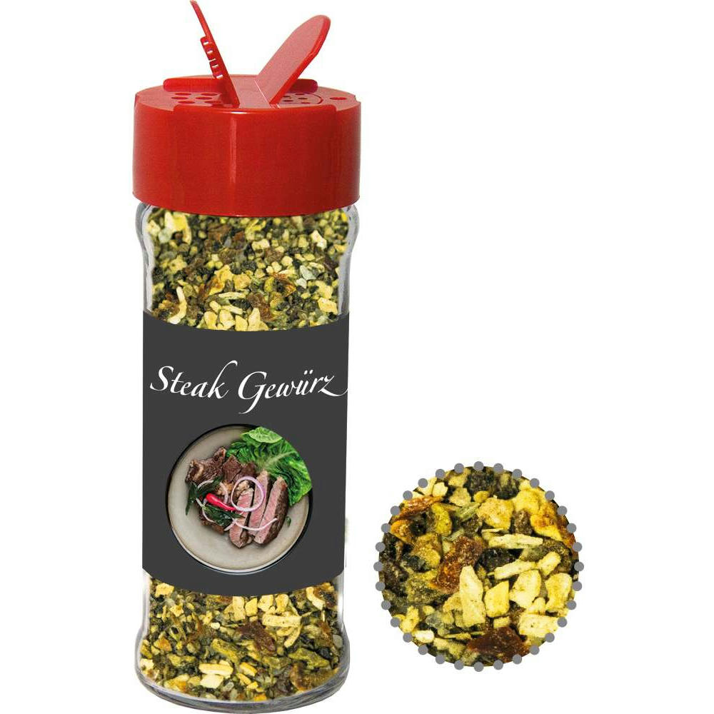 Gewürzmischung Steakgewürz, ca. 55g, Glas mit Streuaufsatz