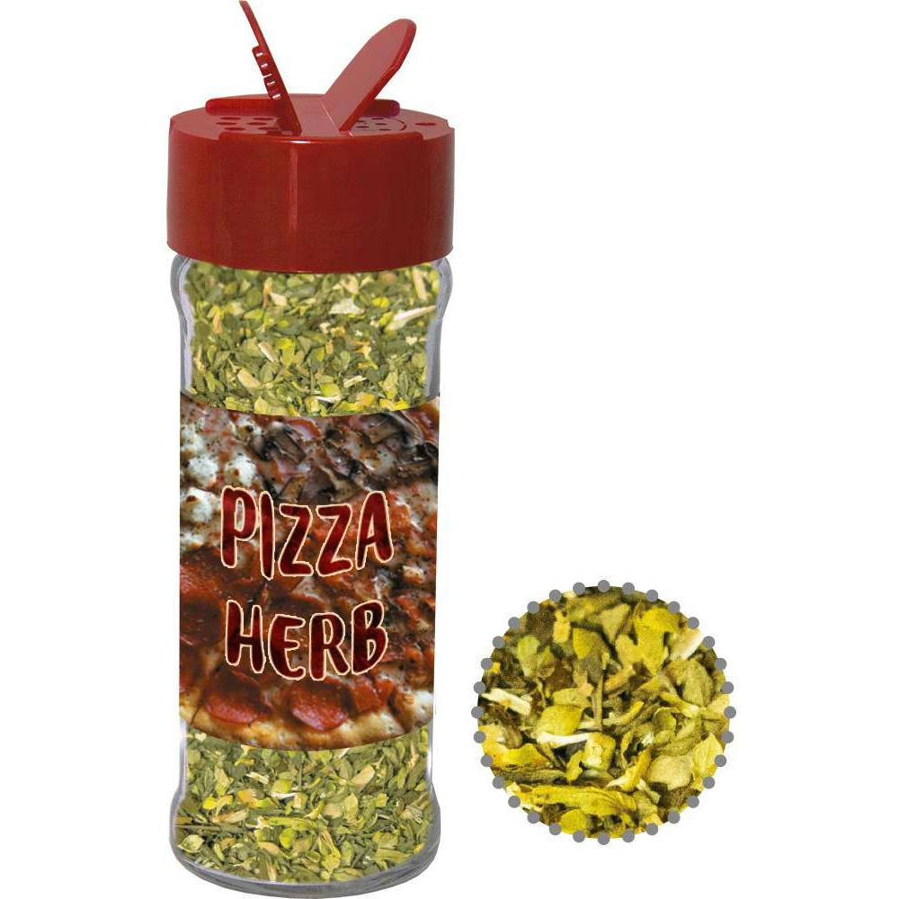 Gewürzmischung Pizza-Kräuter, ca. 15g, Glas mit Streuaufsatz