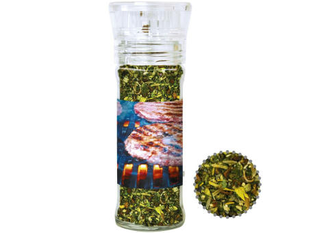 Gewürzmischung Kräuter-Steakgewürz, ca. 30g, transparente Gewürzmühle