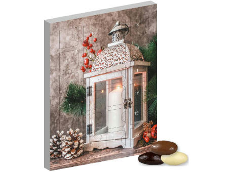 Mandel-Schoko-Trio, ca. 120g, Adventskalender Mini Hochformat