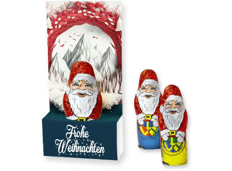 Mini+ Schoko-Weihnachtsmann, ca. 15g, Displaybox
