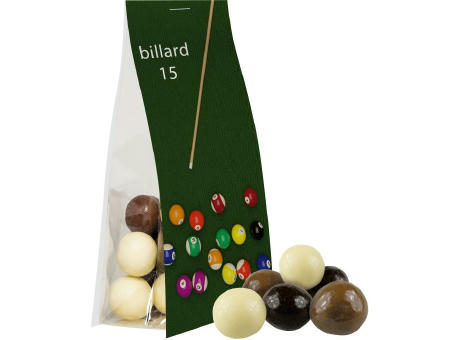 Knusperkugeln-Mix, ca. 20g, Express Blockbodenbeutel mit Werbereiter