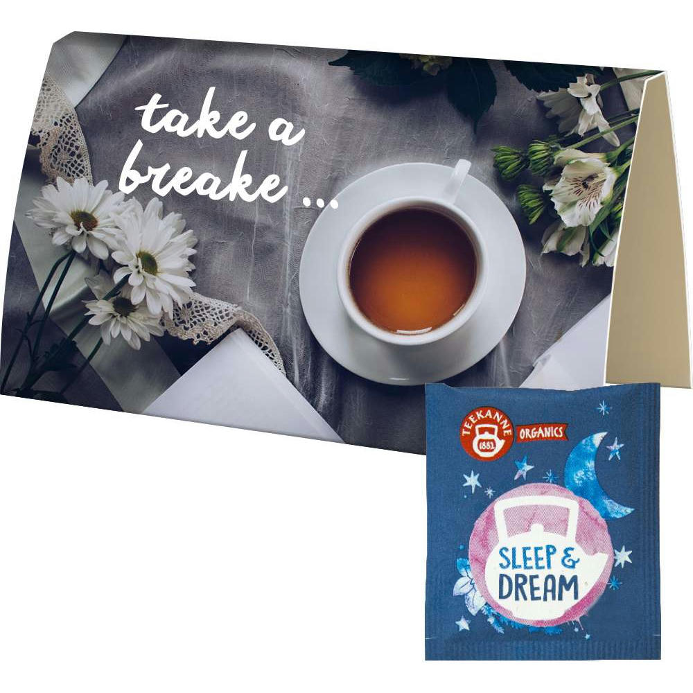 Beuteltee Sleep & Dream, ca. 1,7g, Werbekarte A6 gefaltet