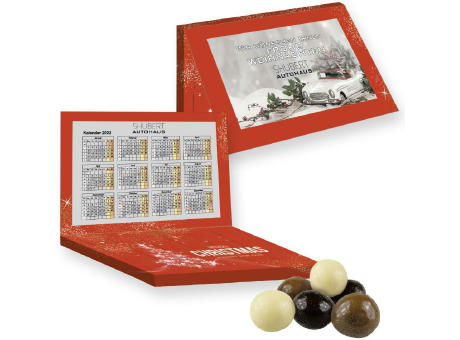 Knusperkugeln-Mix, ca. 50g, Express Adventskalender Mini mit Werbekarte