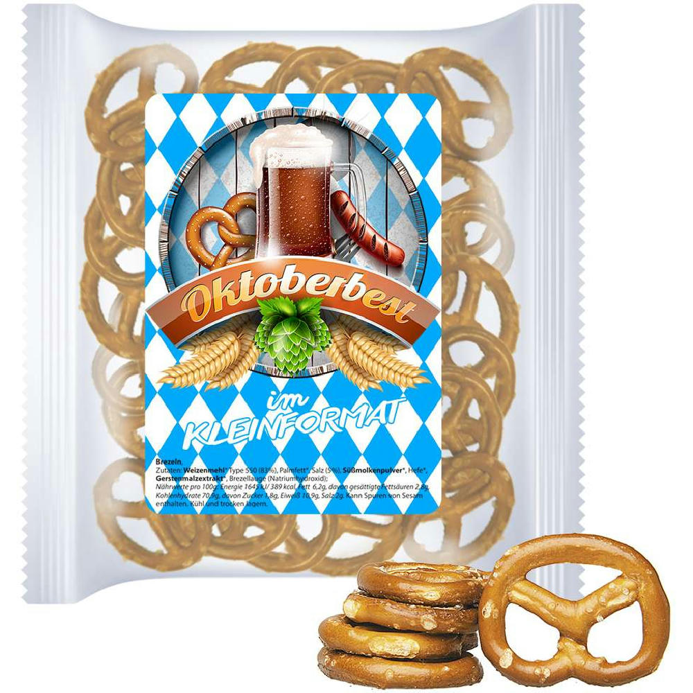 Mini Brezeln Original, ca. 30g, Express Maxi-XL-Tüte mit Etikett