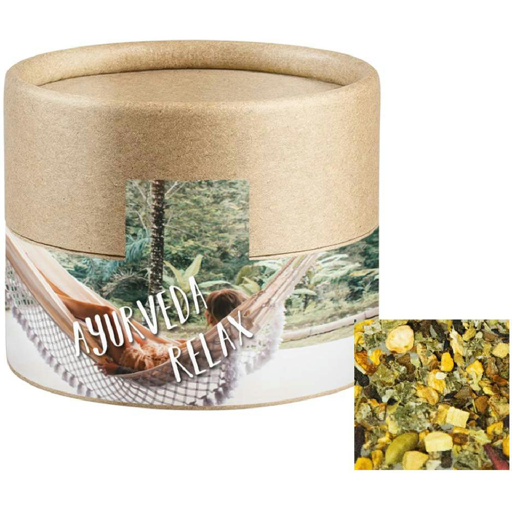 Ayurveda Relax-Tee, ca. 18g, Kraftpapierdose Mini