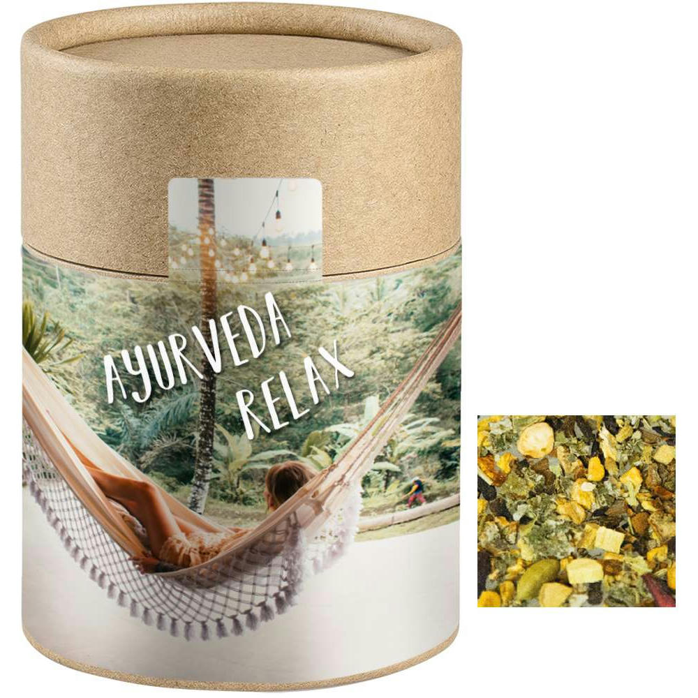 Ayurveda Relax-Tee, ca. 50g, Kraftpapierdose Midi