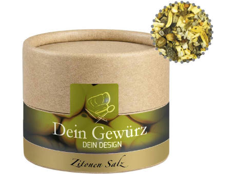 Gewürzmischung Zitronen-Salz, ca. 75g, Kraftpapierdose Mini