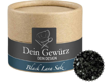Gewürzmischung Black Lava Salz, ca. 75g, Kraftpapierdose Mini