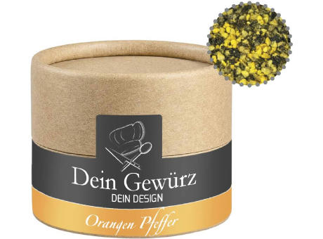 Gewürzmischung Orangen-Pfeffer, ca. 40g, Kraftpapierdose Mini