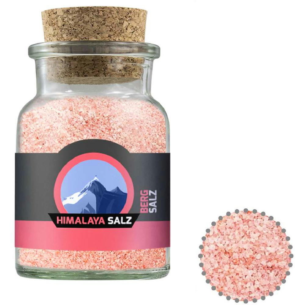 Rosa Kristallsalz, ca. 135g, Korkenglas