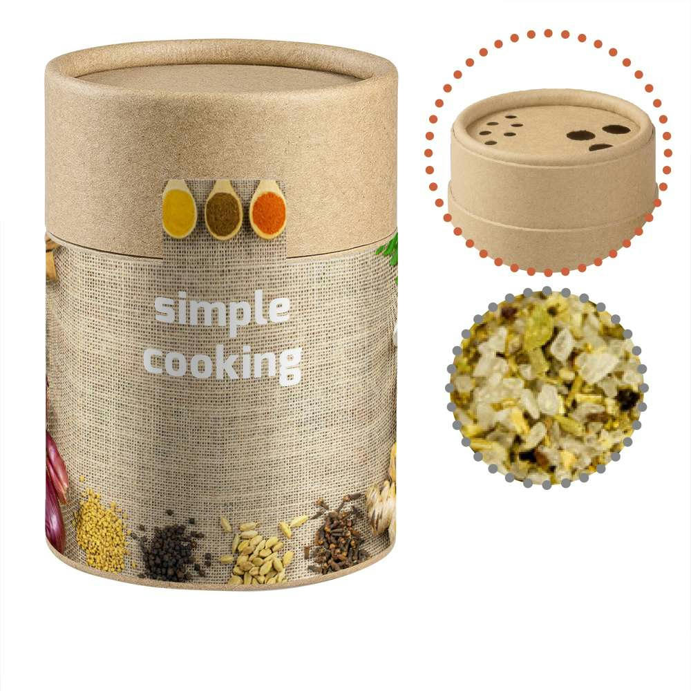 Gewürzmischung Kräutersalz, ca. 80g, Kraftpapierstreuer Midi