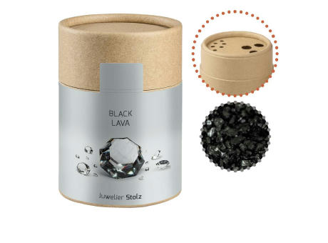 Gewürzmischung Black Lava Salz, ca. 135g, Kraftpapierstreuer Midi