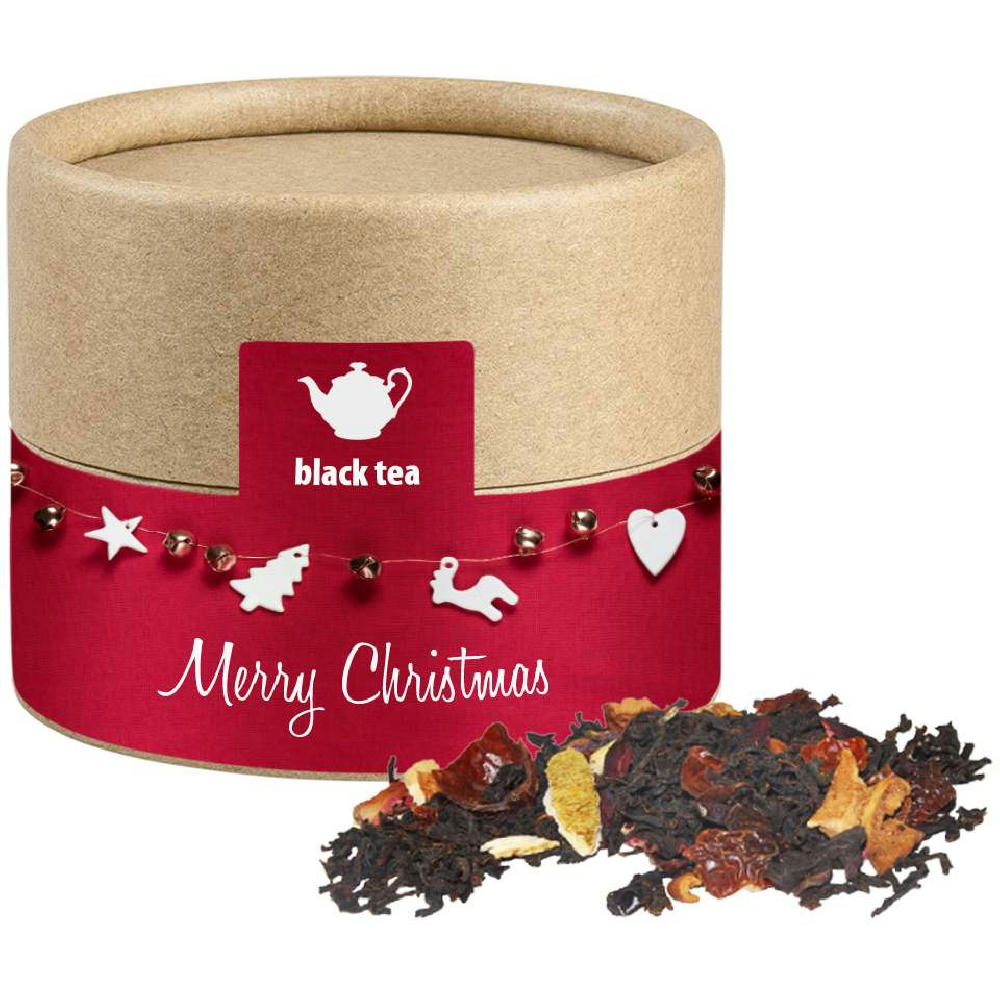 Weihnachts Schwarztee, ca. 25g, Kraftpapierdose Mini