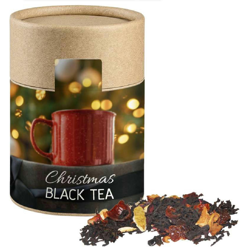 Weihnachts Schwarztee, ca. 45g, Kraftpapierdose Midi