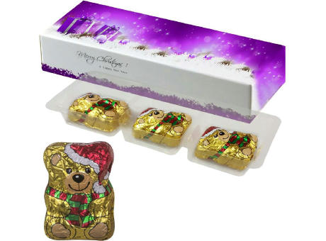 Schoko-Weihnachtsbärchen, ca. 20g, Faltschachtel