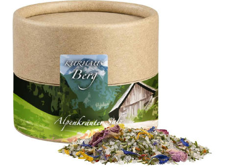 Alpenkräuter Salz, ca. 50g, Kraftpapierdose Mini