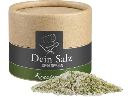 Kräutersalz, ca. 55g, Kraftpapierdose Mini