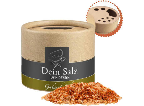 Gulasch Schaschlik Salz, ca. 55g, Kraftpapierstreuer Mini