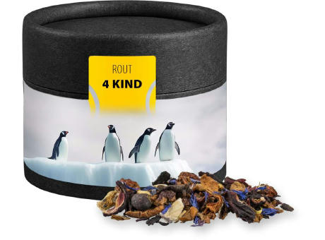 Christkindl Tee, ca. 25g, Kraftpapierdose Mini schwarz
