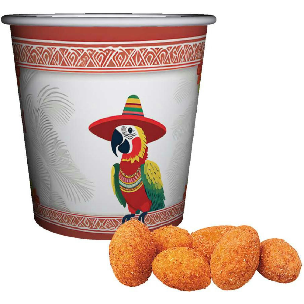 Erdnüsse Chili, ca. 30g, Snackbecher Mini