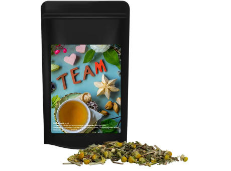 Kräutertee Kräuterfantasie, ca. 20g, Standbeutel Midi schwarz