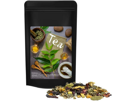 Ayurveda Relax-Tee, ca. 50g, Standbeutel Midi schwarz