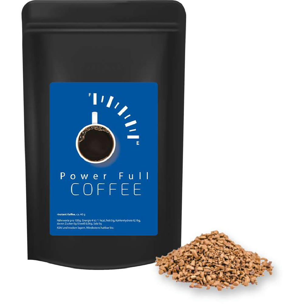 Instant Kaffee, ca. 35g, Standbeutel Midi schwarz