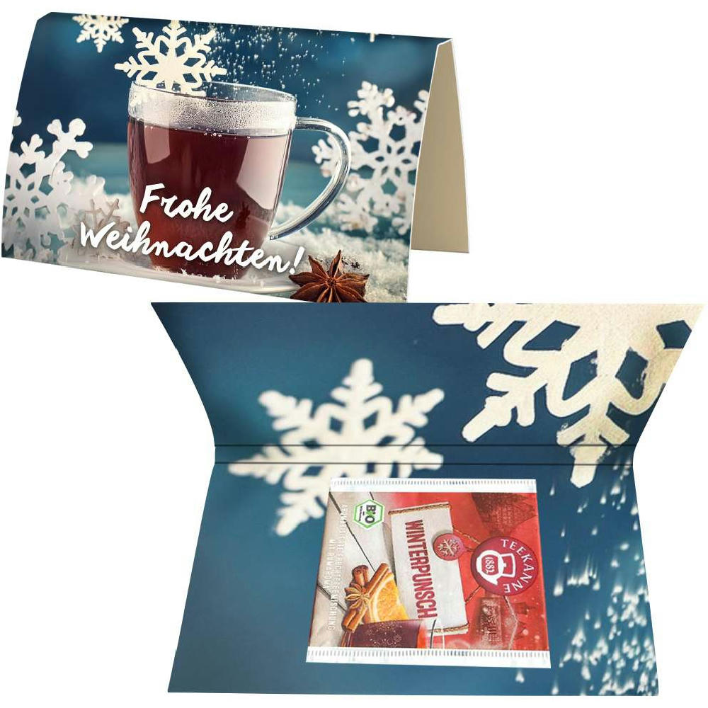 Beuteltee Winterpunsch, 2,25g, Werbekarte A6 gefaltet