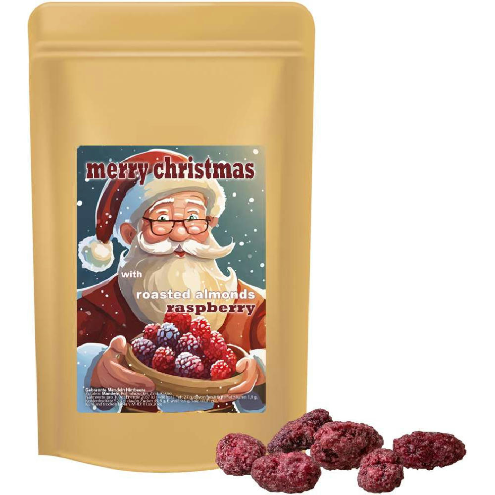 Gebrannte Mandeln Himbeere, ca. 80g, Standbeutel Midi