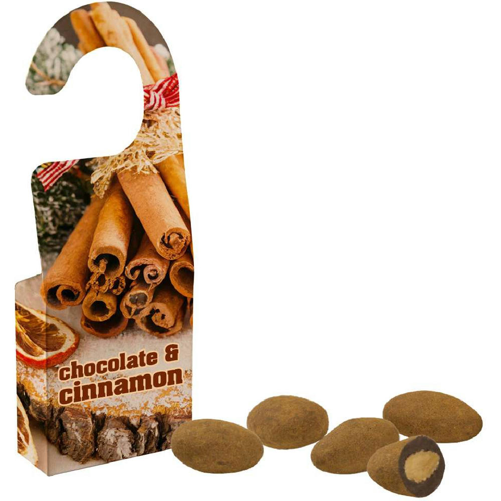 Schokomandeln mit Zimt, ca. 15g, Türhänger Box