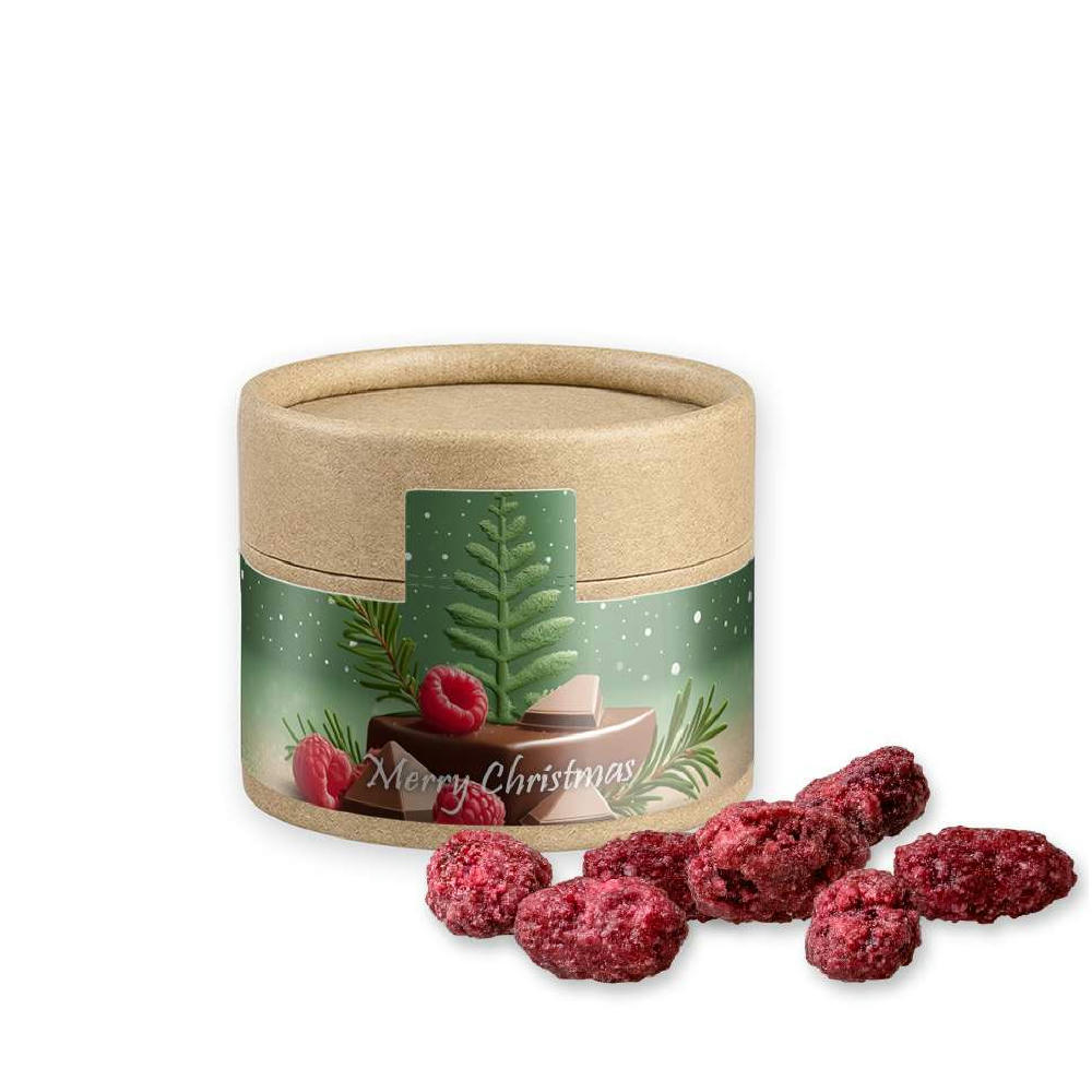Gebrannte Mandeln Himbeere, ca. 40g, Kraftpapierdose Mini
