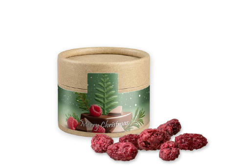 Gebrannte Mandeln Himbeere, ca. 40g, Kraftpapierdose Mini