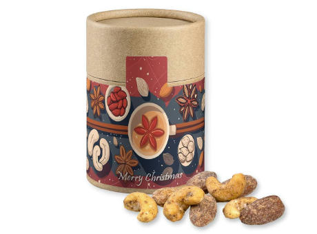Zimt-Mandel Vanille-Cashew Mix, ca. 80g, Kraftpapierdose Midi
