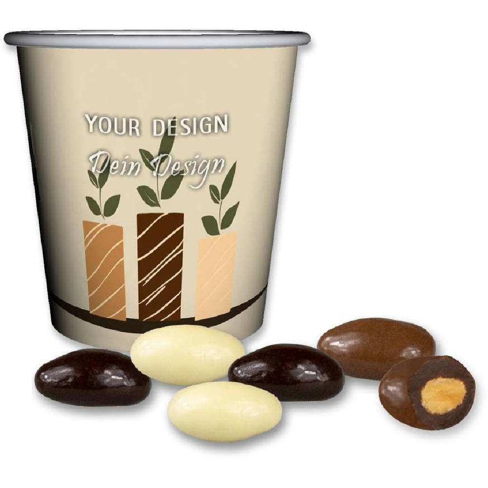 Mandel-Schoko-Trio, ca. 40g, Snackbecher Mini