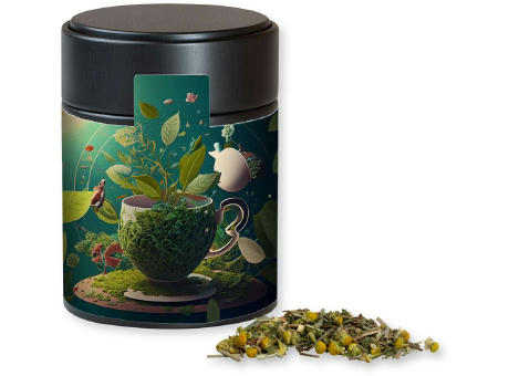 Kräutertee Kräuterfantasie, ca. 30g, Metalldose Midi schwarz
