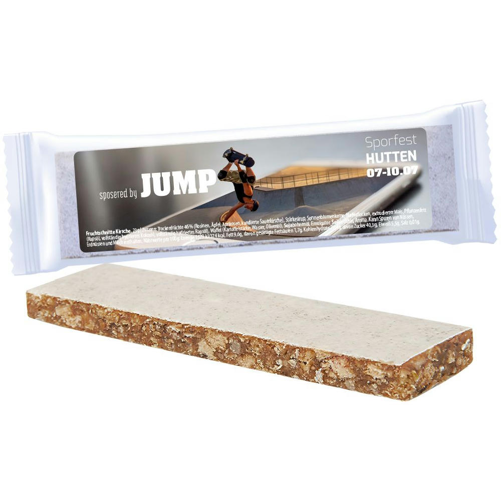 Fruchtschnitte Kirsche, 23g, Express Flowpack mit Etikett