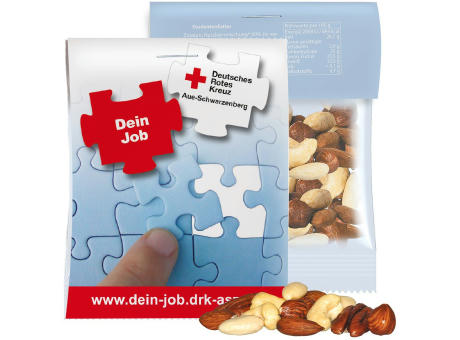 NusskernMix, ca. 15g, Express Midi-Tüte mit Werbereiter