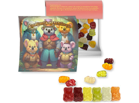 Gummibärchen, ca. 30g, Express Maxi-Tüte mit Werbereiter