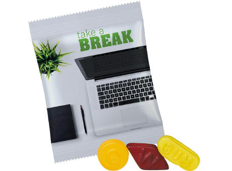 Wine Gums ohne Gelatine, ca. 20g, Maxi-Tüte