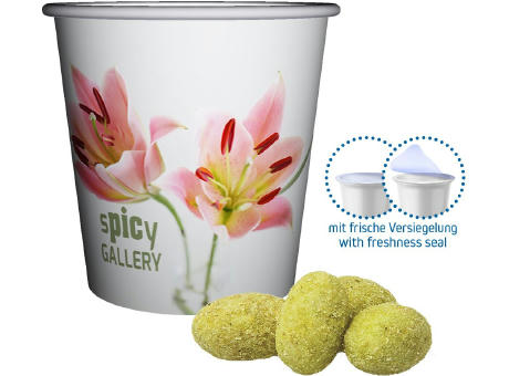 Erdnüsse Wasabi, ca. 30g, Snackbecher Mini