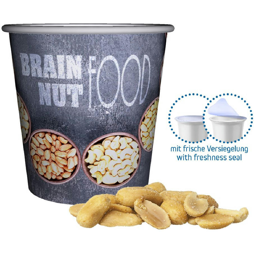 Gesalzene Erdnüsse, ca. 40g, Snackbecher Mini