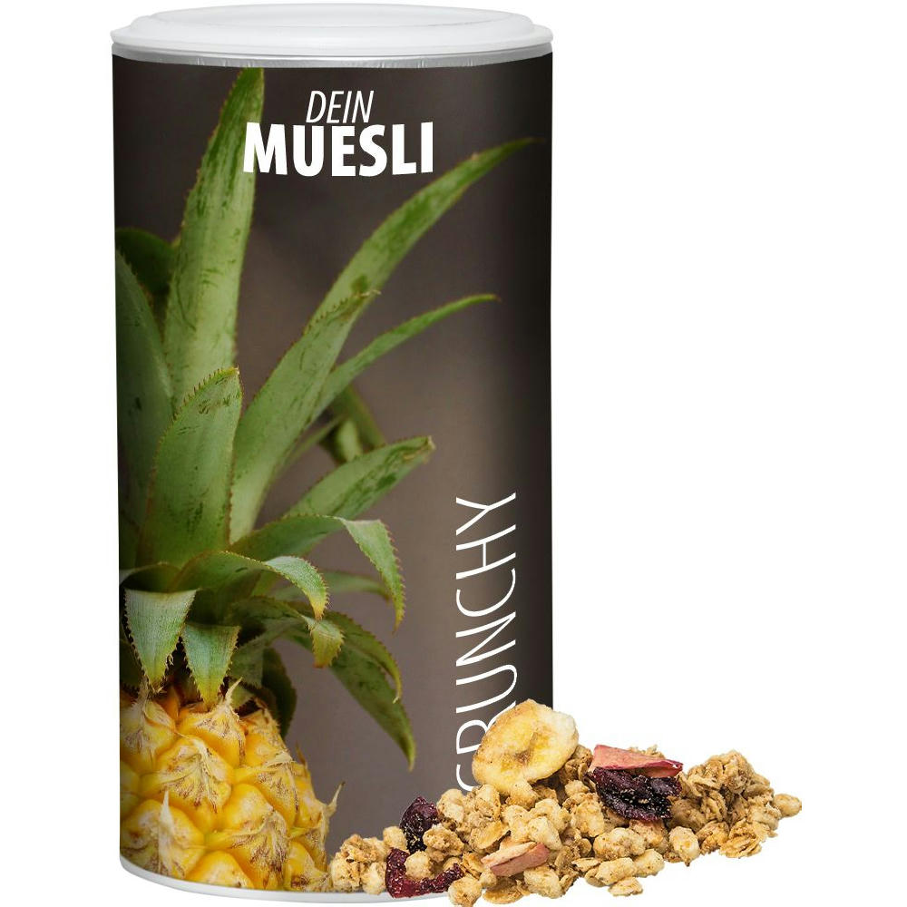 Müsli Knusper Früchte, ca. 150g, Pappdose Medium