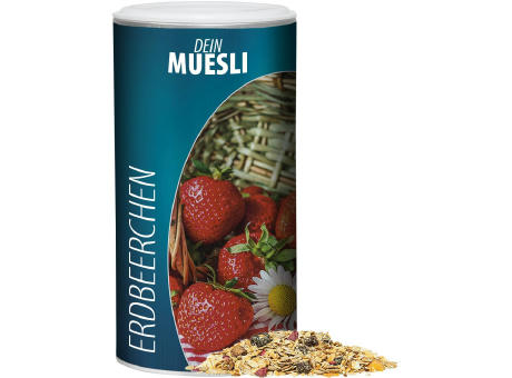 Müsli Erdbeerchen, ca. 150g, Pappdose Medium